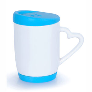 Mug with Silicon Base and Lid Blue